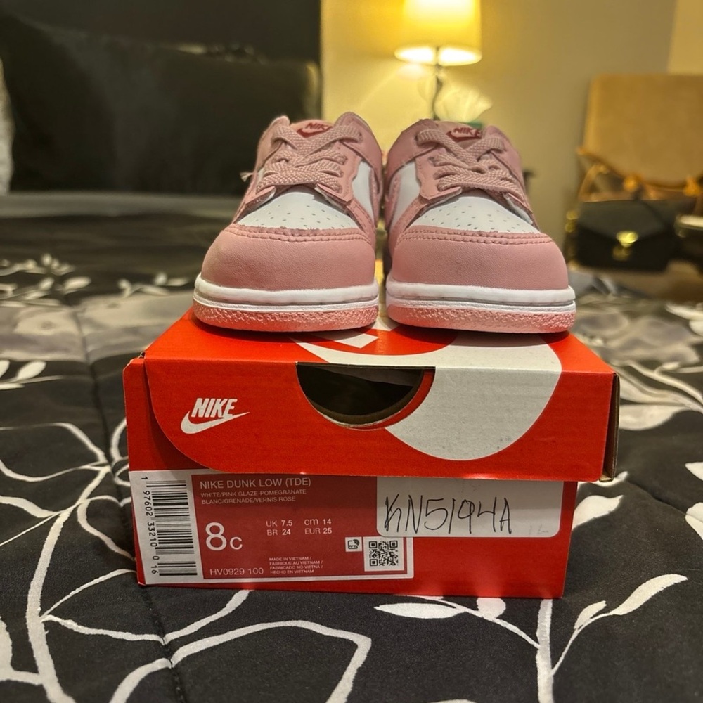 Nike Dunk Low White/Pink Glaze-Pomegranate New